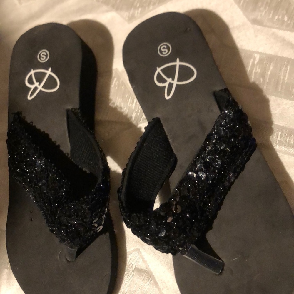 Sparkly flip flop